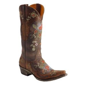 Embroidered Old Gringo Brown Cowboy Boots